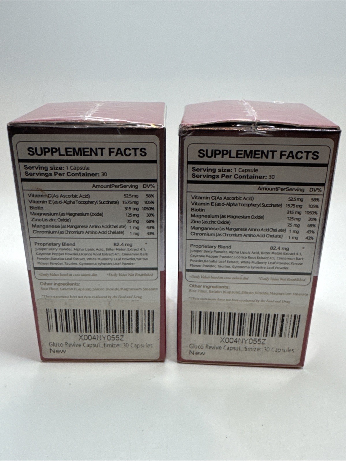 2x- Gluco Revive Blood Support GlucoRevive Glycogen Support 30 caps (60) Exp 527