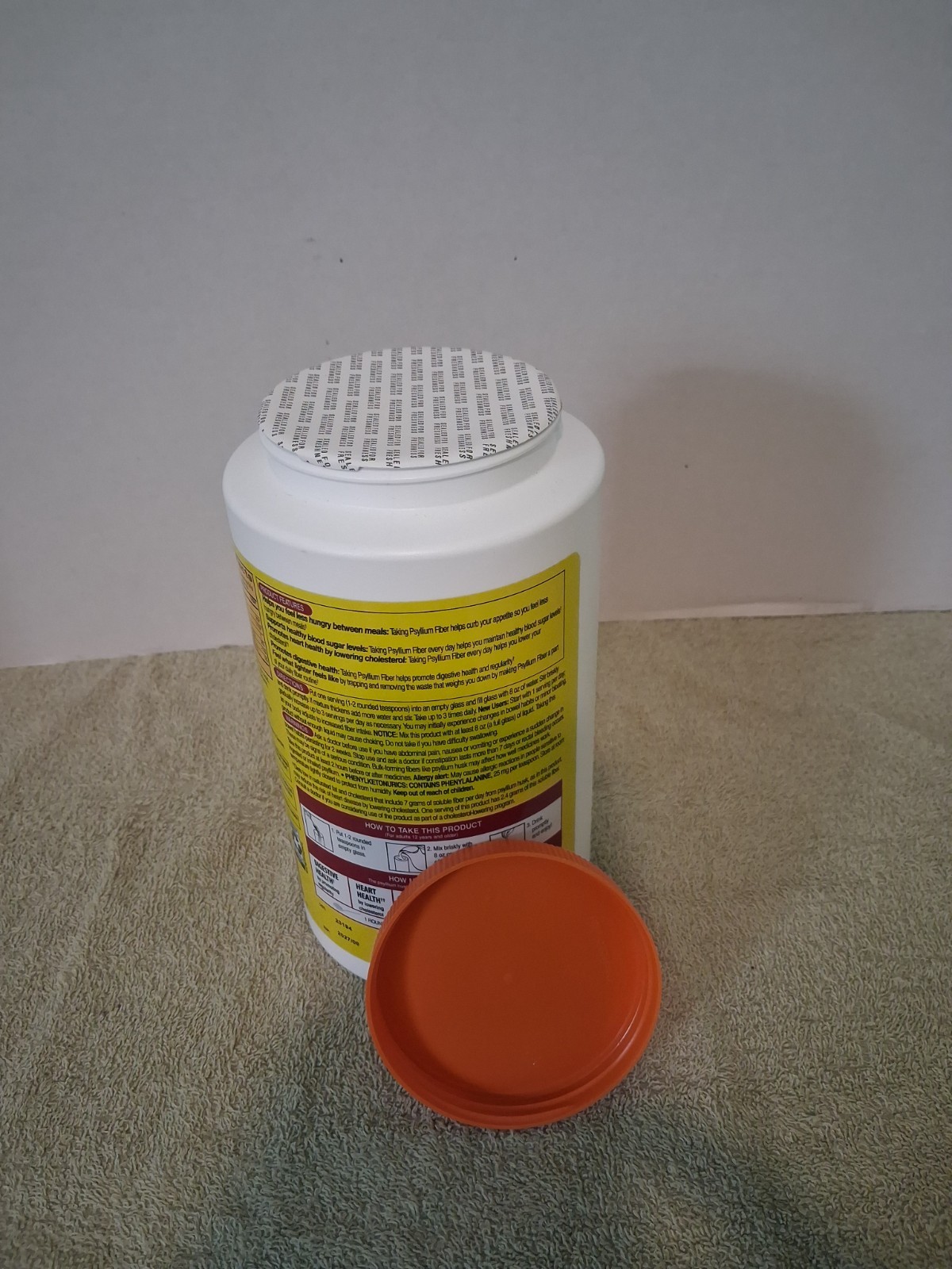 Kirkland Signature Psyllium Fiber Powder Fiber Supplement Exp. 9/27 180 Tsps.