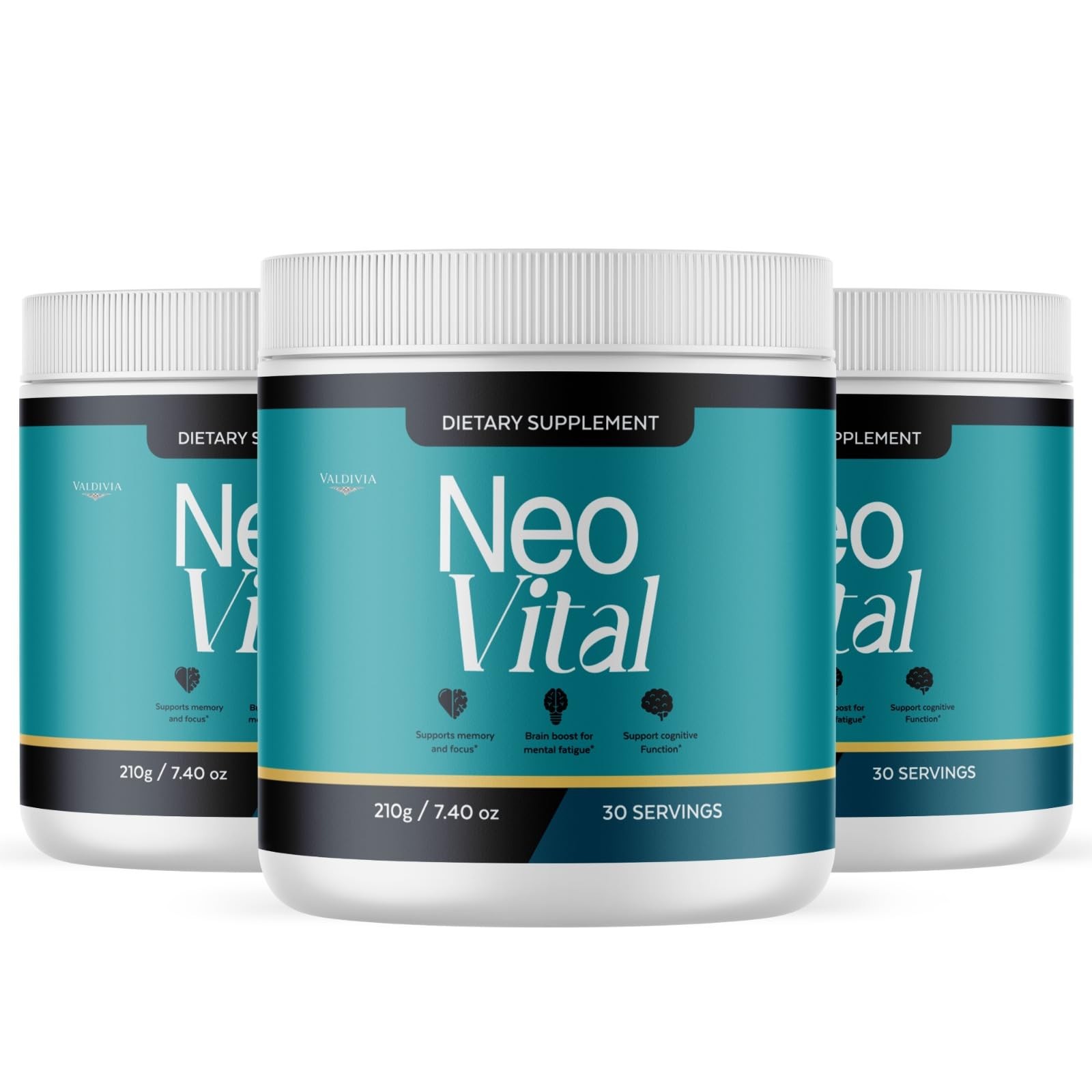 Valdivia NeoVital Powder 3 Pack Daily Wellness Supplement Made in USA Premium