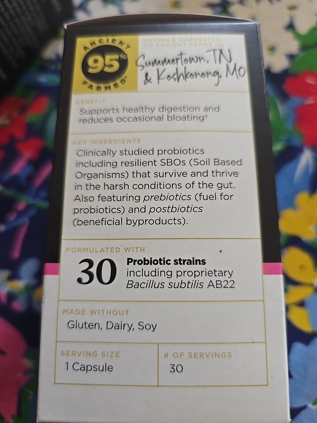 2 Ancient Nutrition Probiotics Women’s ORGANIC Daily 25 Billion CFU 30 Caps x 2