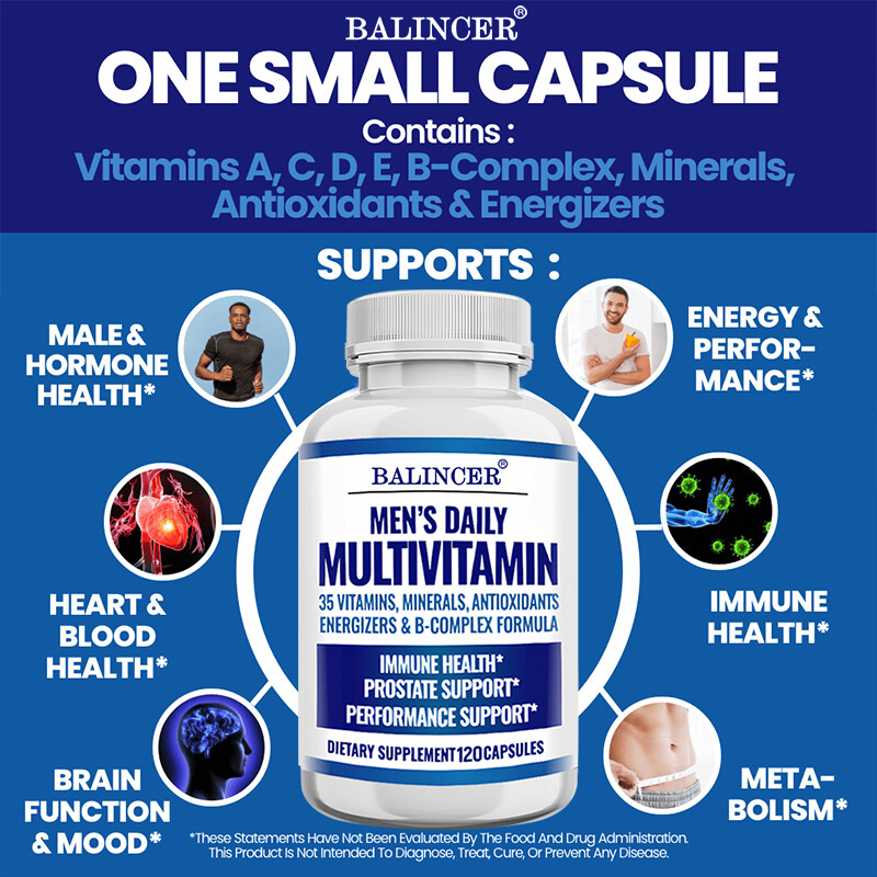 Men’s Daily Multivitamin: 35 Vitamins, Minerals, Antioxidants