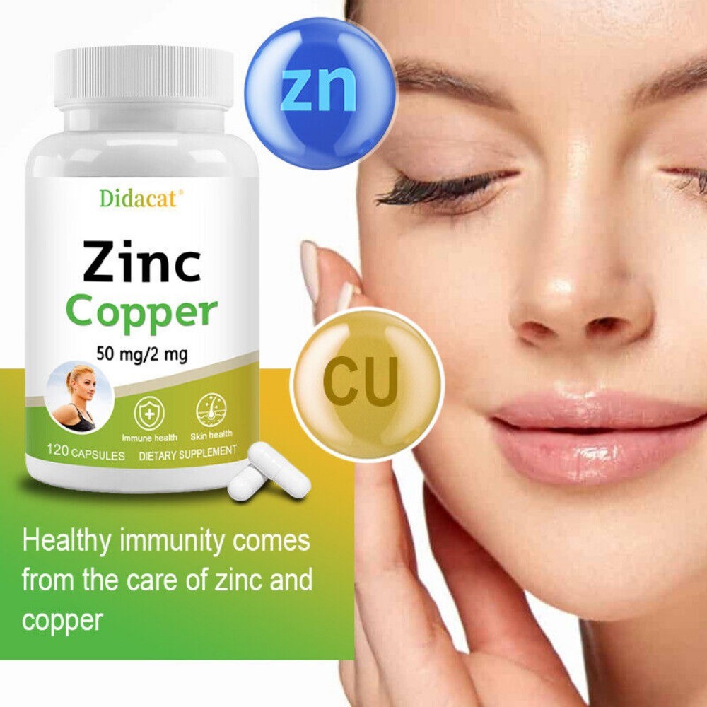 Zinc Copper Supplements,Support Immunity, Antioxidant, Cellular Rejuvenation