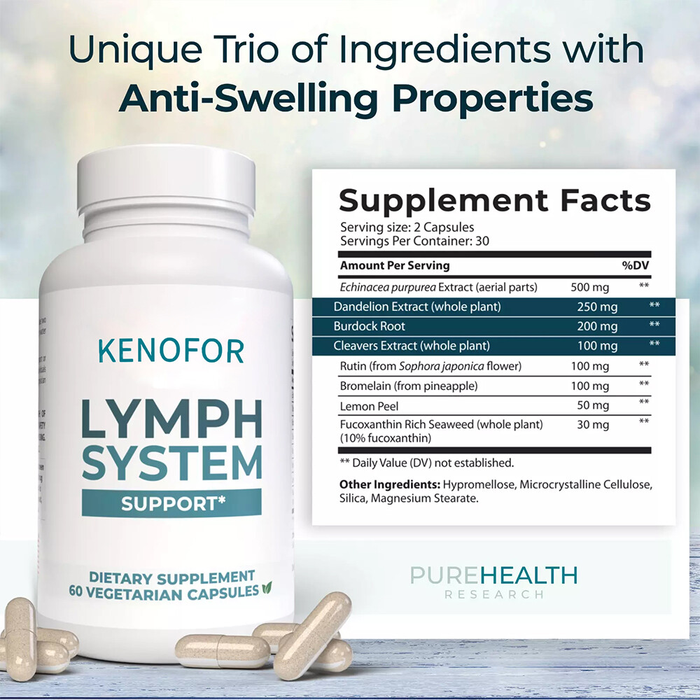 Lymph Softgels,Flush Assistance System Out Toxins,Healthy Lymph Assistance Origi