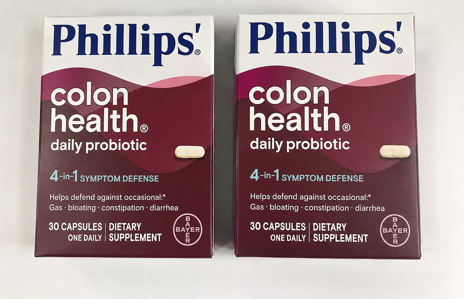 2 PACK Phillips Colon Health Daily Probiotic Dietary Supplement 30ct Exp 2027+