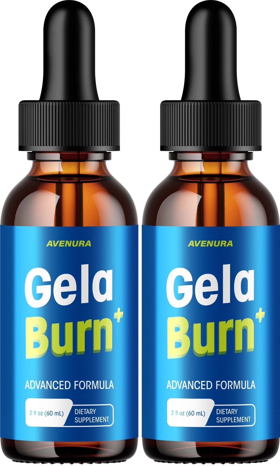 (2 Pack) Gela Burn Liquid Drops – GelaBurn Natural Blend Advanced Formula Drops