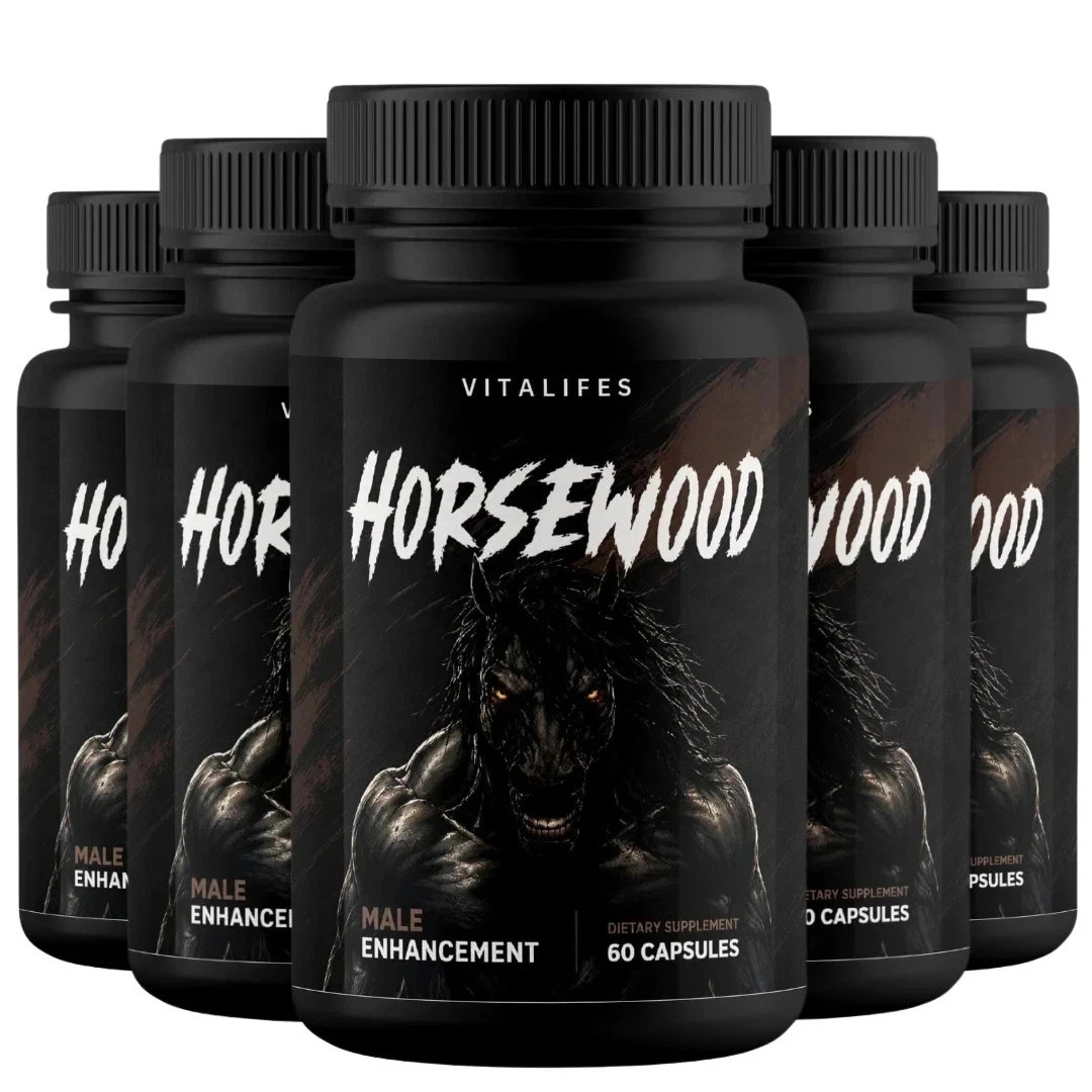 (5 Pack) Horsewood Male Support Supplement, Horse Wood Male Pills (60 Capsules)