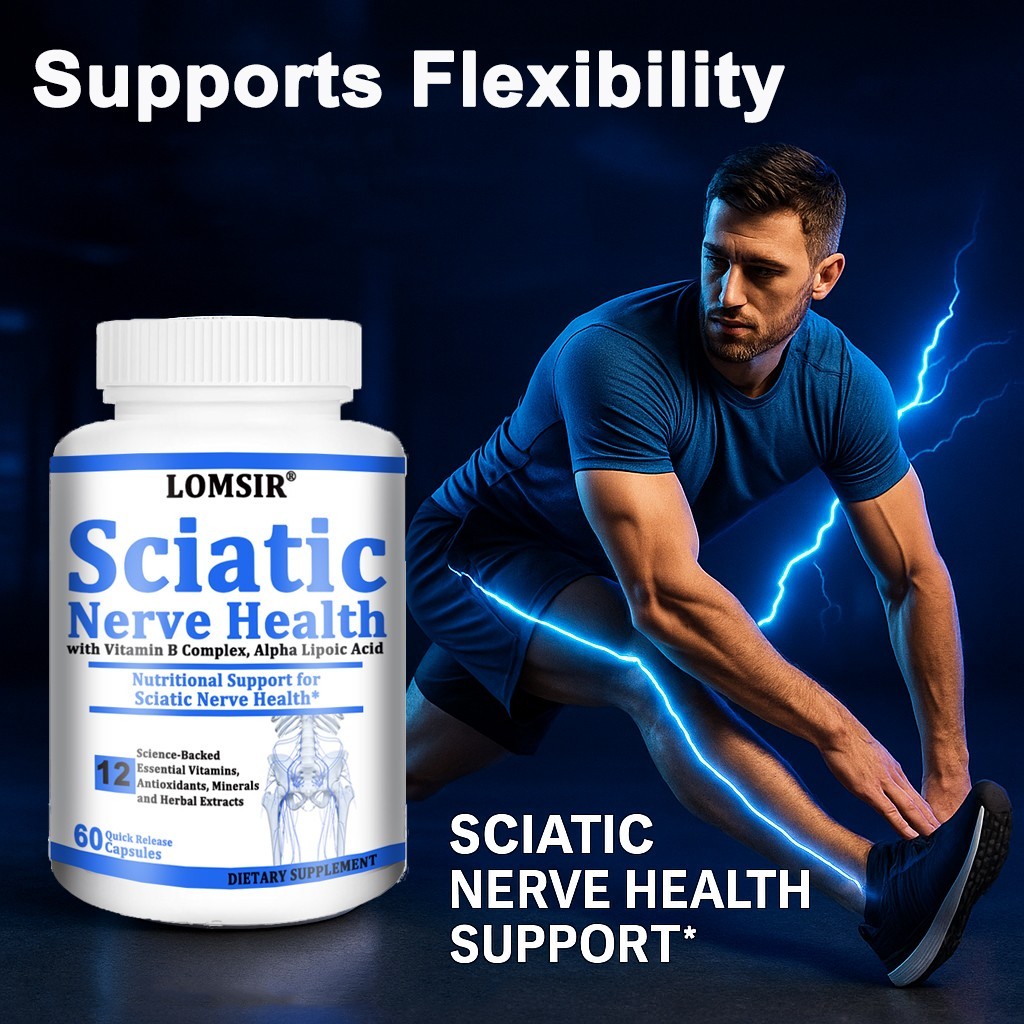Sciatic Nerve Health Support Supplement – Alpha Lipoic Acid 300mg – 60 Capsules