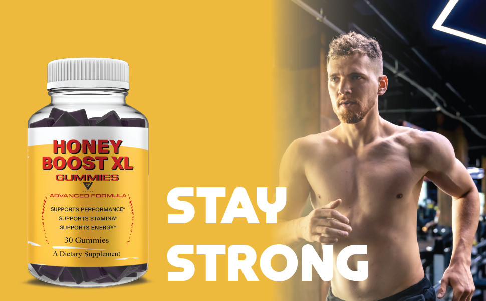 Honey Boost XL Gummies, Daily Premium Shilajit Supplement (30 Gummies)
