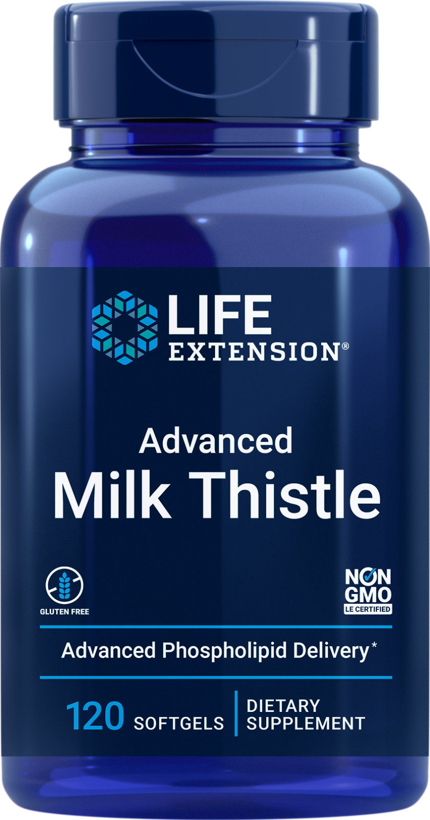 Life Extension EUROPEAN MILK THISTLE-ADVANCED 120 SOFTGELS