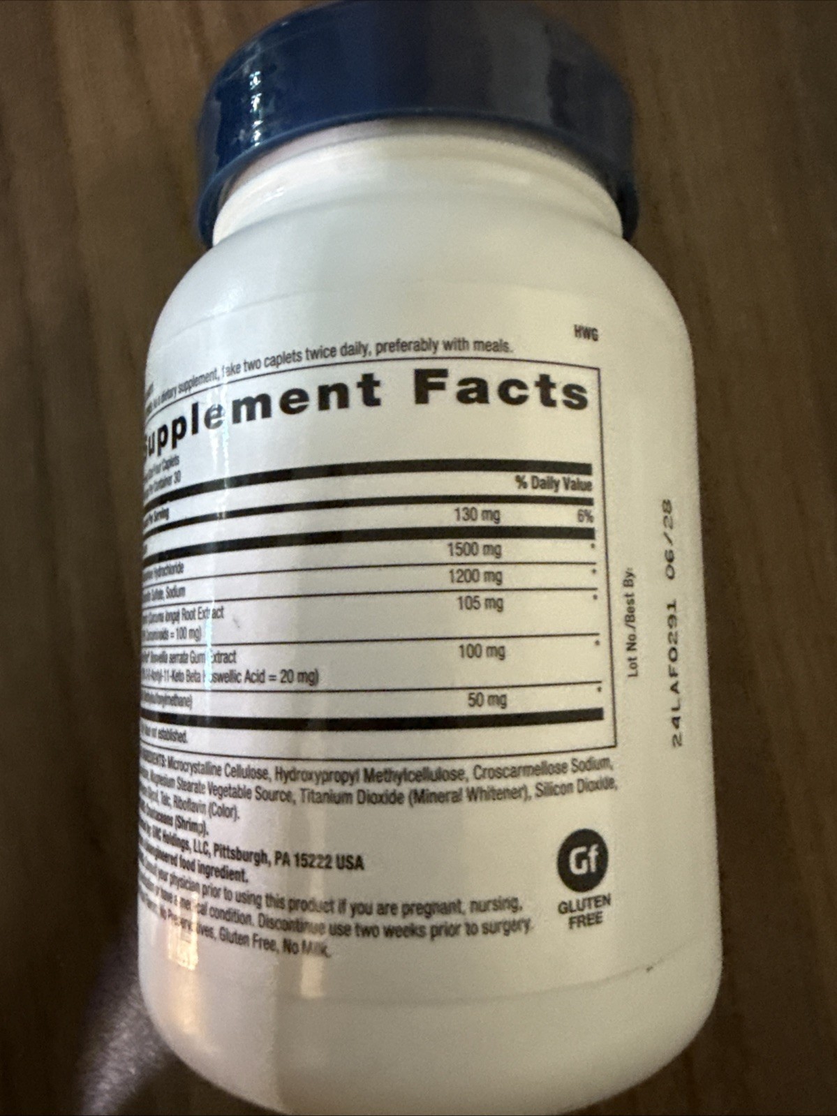 GNC TriFlex Fast-Acting Joint Support 120 Caplets Glucosamine Chondroitin Boswel
