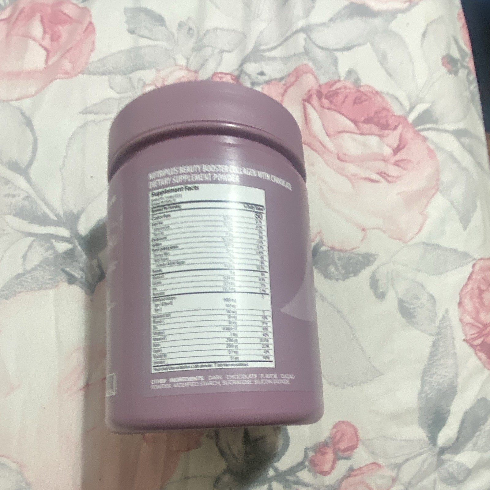 Nutriplus Collagen + Hyaluronic Acid Powder Chocolate Hair Skin Nails 210g