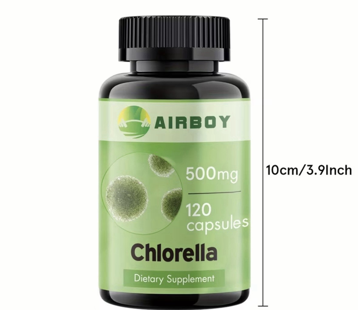 AIRBOY Chlorella 500mg 120 Capsules Antioxidant Dietary Supplement