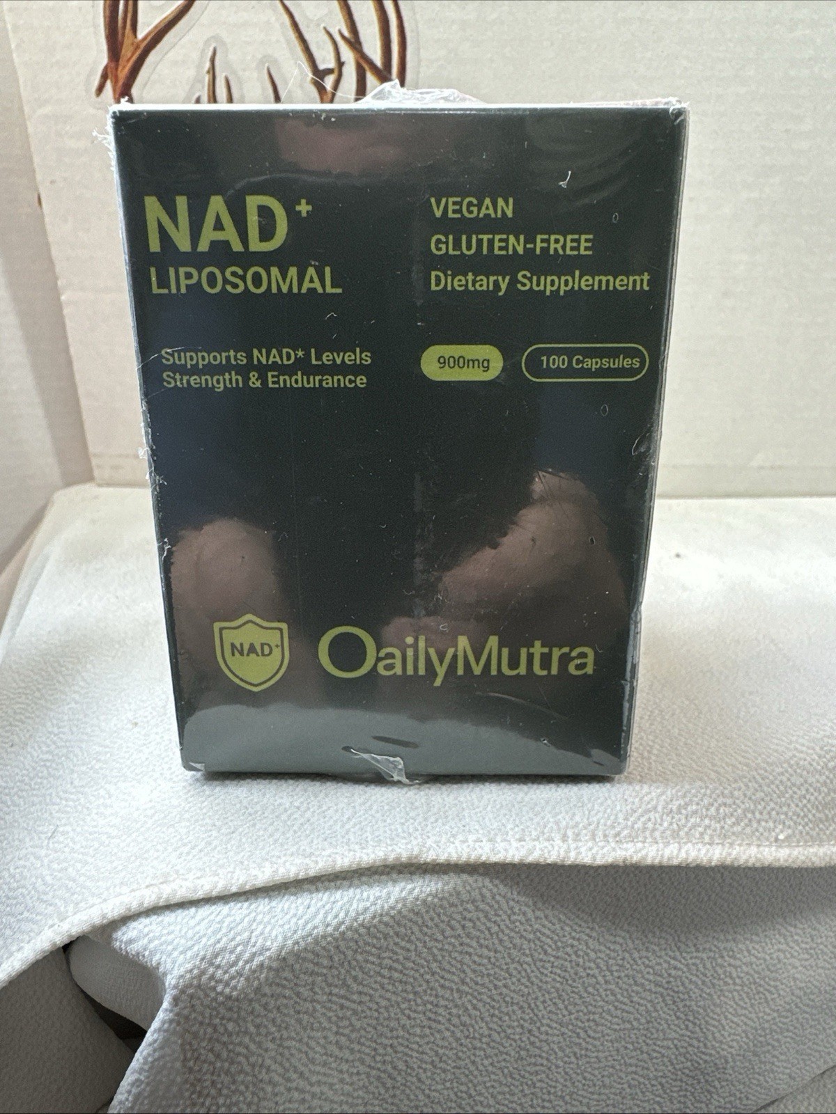OailyMutra NAD+ Liposomal 900mg 100 Vegan Gluten-Free Capsules Adult Supplement