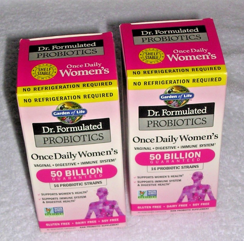 Set f 2 Once Daily Women’s Probiotic 50 Billion 60 Capsules 16 Strains 11/26 Lot