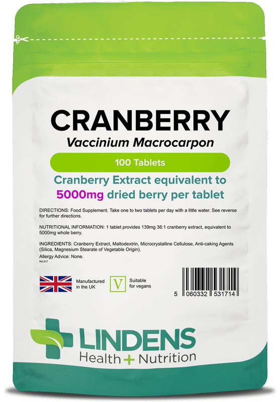 Lindens Cranberry 400 Tablets 4-PACK 5000mg Equivalent Quality Supplement