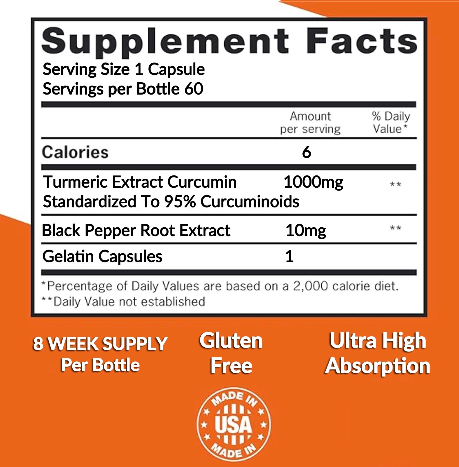 2 Turmeric Curcumin Natural Joint and Muscle Pain Relief With Black Pepper