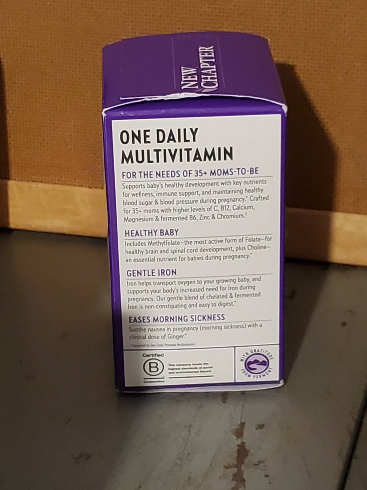 (EXP 09/26) New Chapter One Daily Prenatal Multivitamin 35+ Supplement – 30 ct.