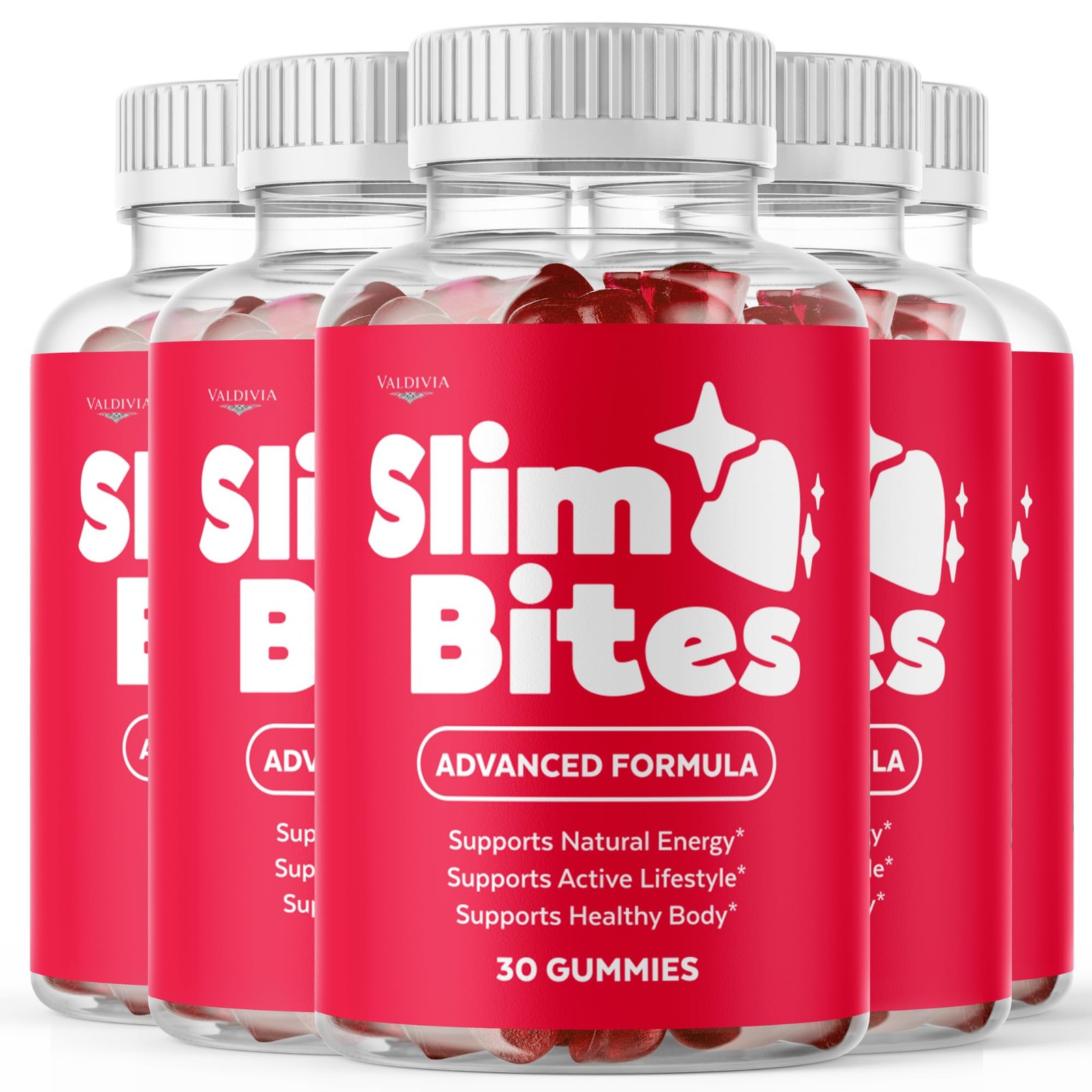 Valdivia SlimBites 150 Gummies 5 Pack Daily Wellness Supplement Made in USA
