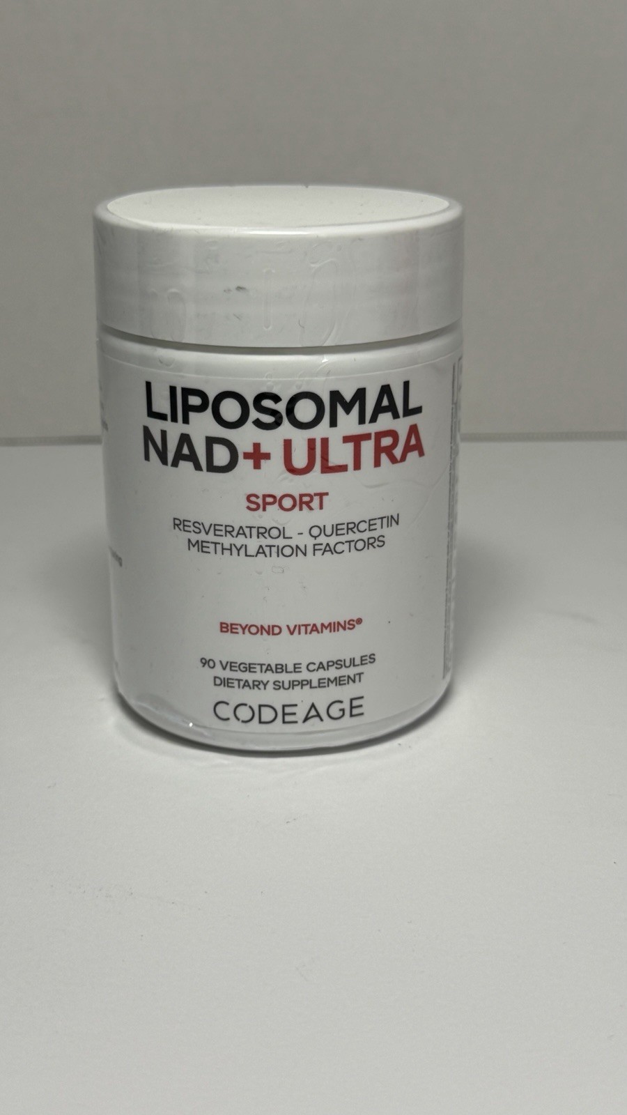 Codeage Liposomal NAD+ Ultra SPORT Resveratrol Code Age 90 caps New EXP 4/2028