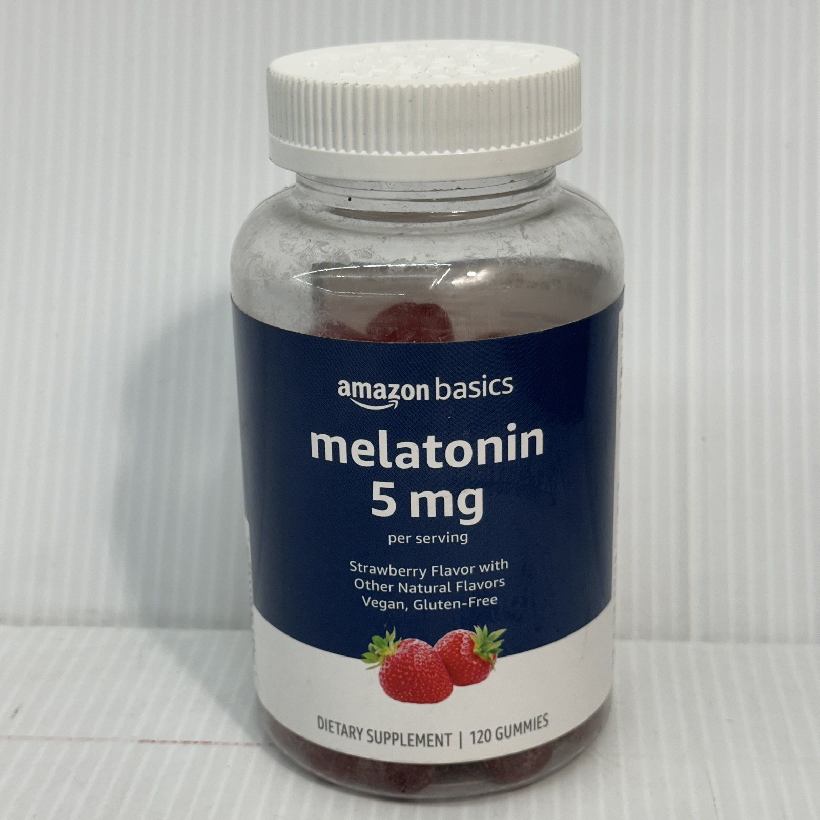 Amazon Basics Melatonin, Sleep Support Gummies, 120 count