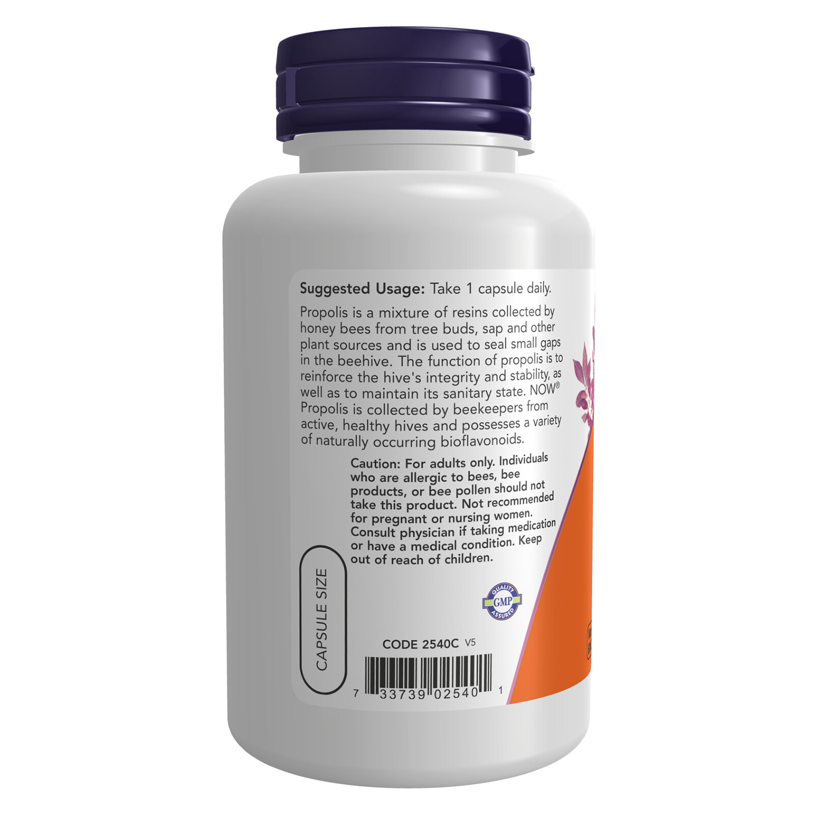 3 x NOW Propolis 1500 mg with 5:1 Concentrate Natural Bee Product 100 VCaps
