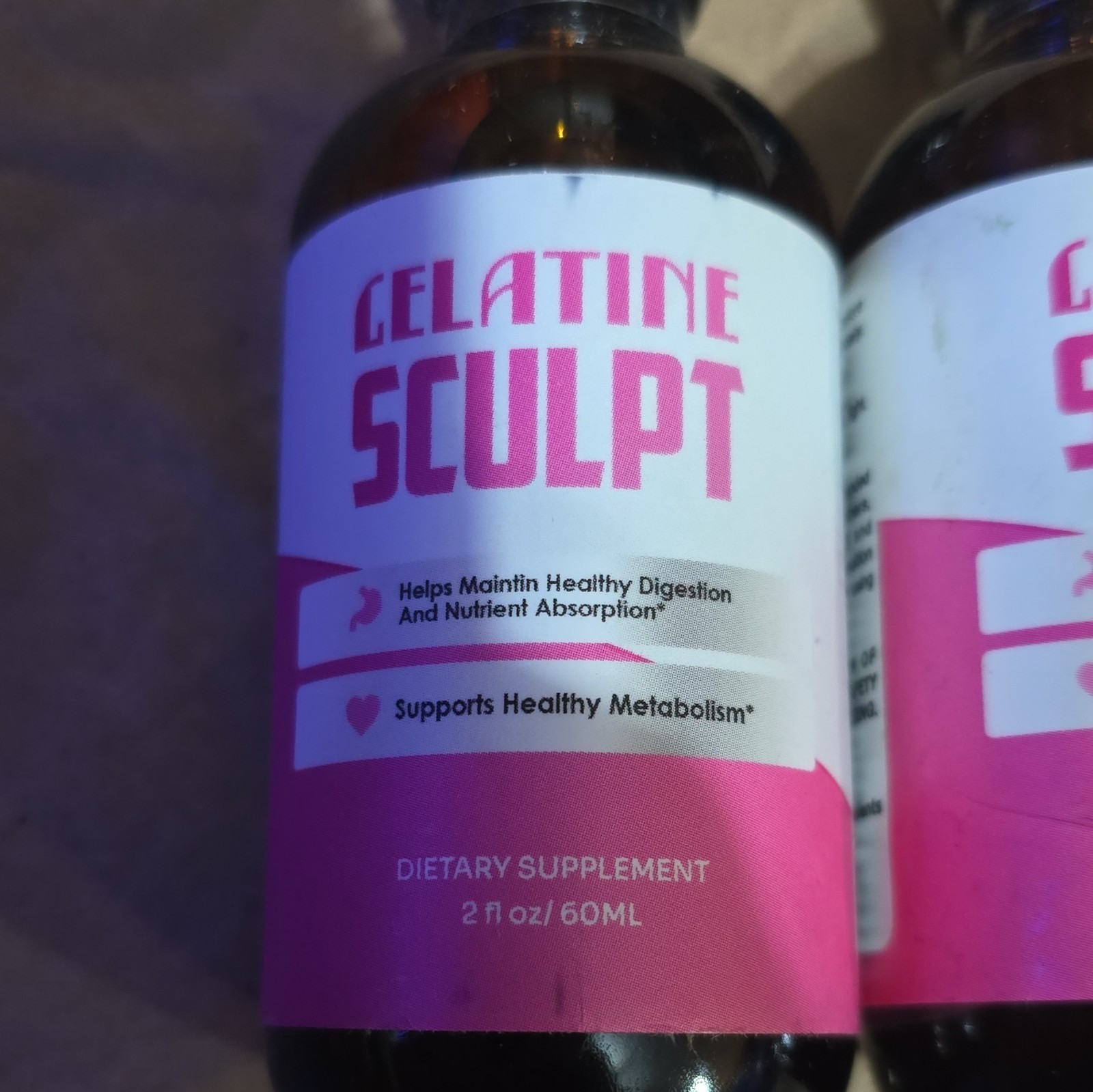 Gelatine Sculpt Liquid Drops Lemon 2 fl oz Lot of 2 Exp 03/2028 Made in USA