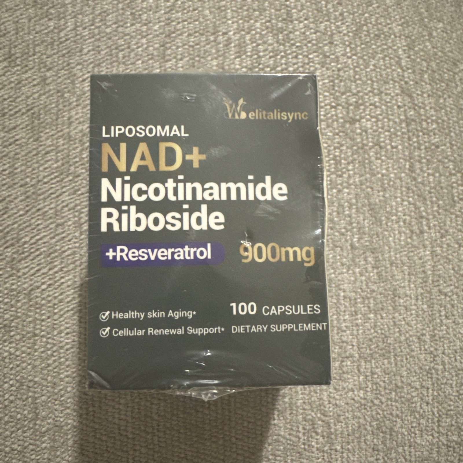 Liposomal NAD+ Nicotinamide Riboside 900mg + Resveratrol Quercetin, 100 capsules