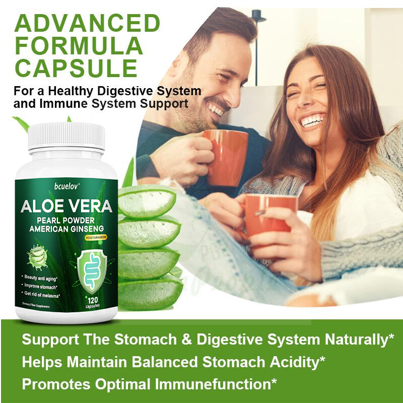 Aloe Vera Pearl Powder American Ginseng Digestive Support Improves Stomach New