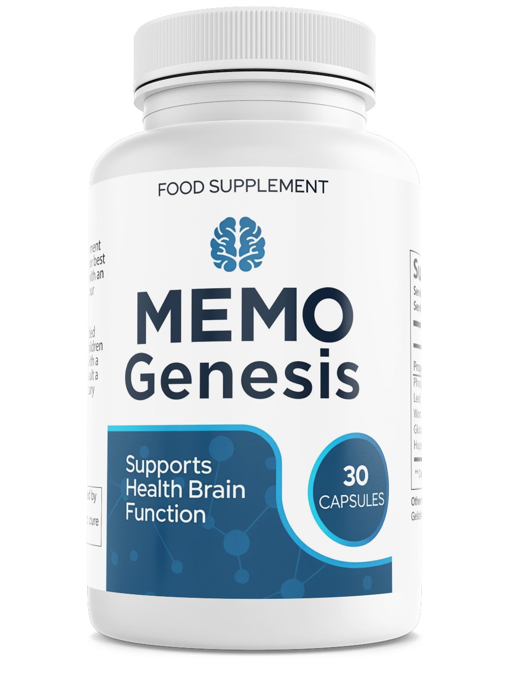 4 Pack: Memo Genesis Capsules Brain Health Support Formula 30 day supply 11/27