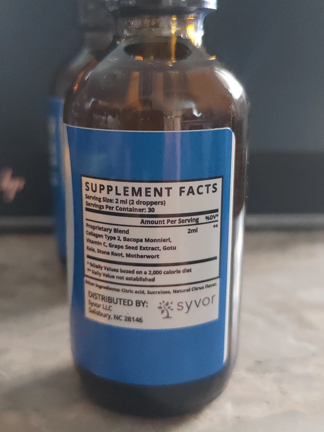 2 X Syvor Glyco Shield Blood Support Drops Advanced liquid Vitamin 2ML EXP 8/26