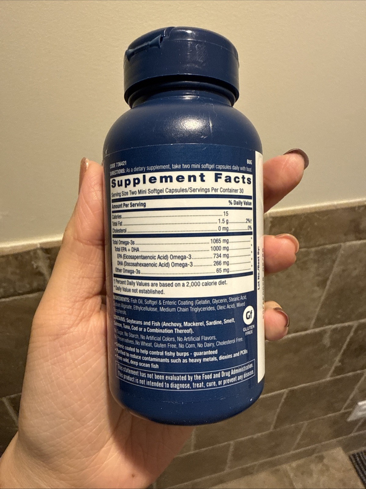 GNC Triple Strength Fish Oil Mini – 60 Softgels | 30 Servings