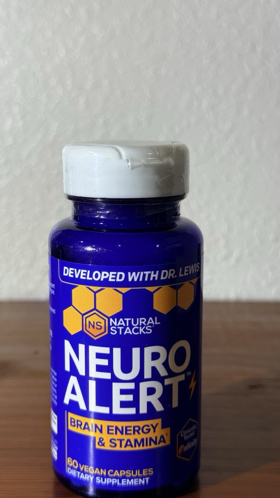 Natural Stacks Neuro Alert Brain Energy & Stamina Support Vegan 60 Capsules