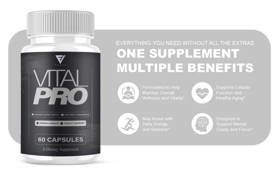 (5 Pack) Vital Pro Capsules, Vital Pro Performance Supplement (300 Capsules)