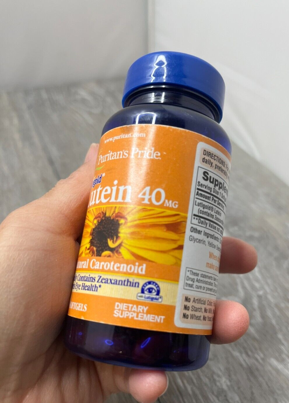 Puritan’s Pride Lutein 40mg Eye Health 60 Softgels Exp 9/26 NEW OTHER