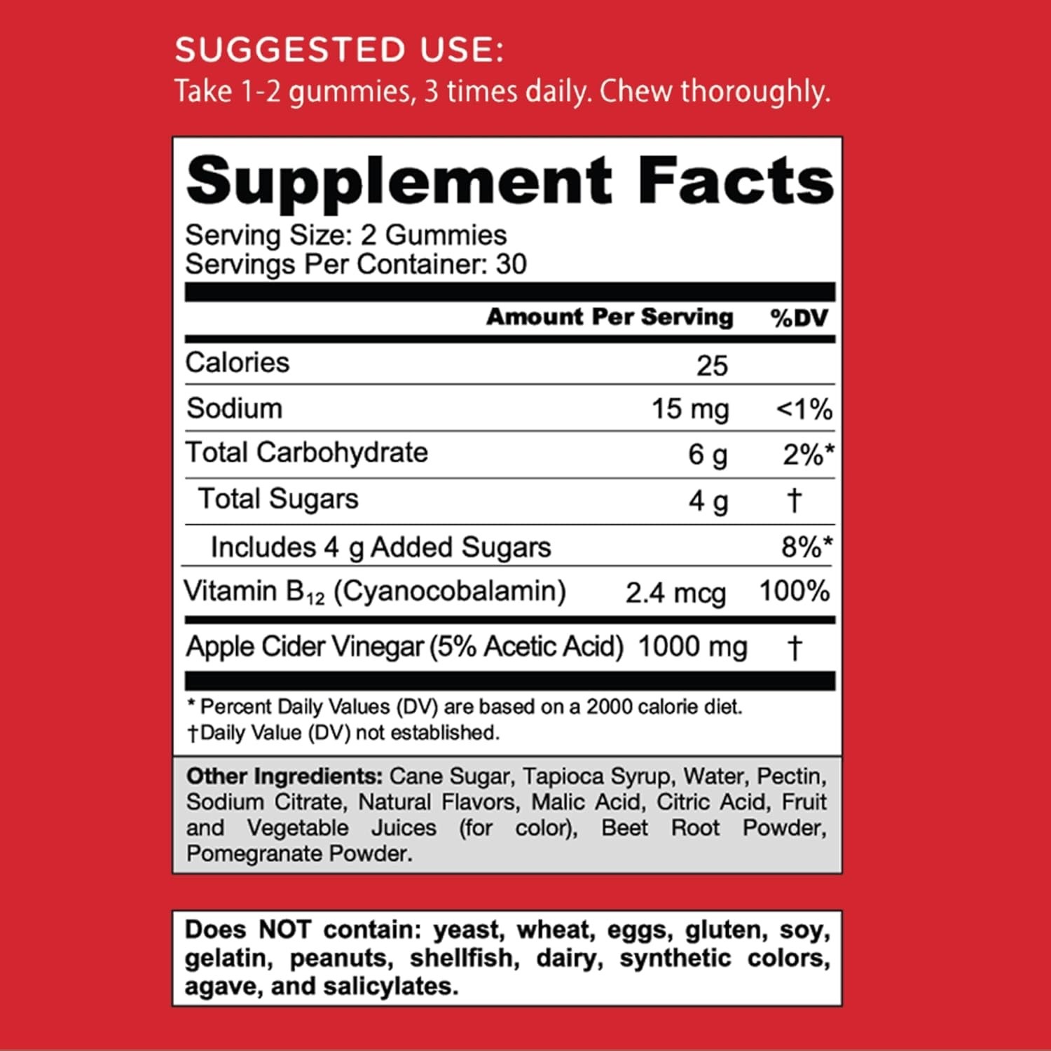 2x Goli Nutrition Apple Cider Vinegar Zero Sugar Gummies 60ct (120 Total) 06/27