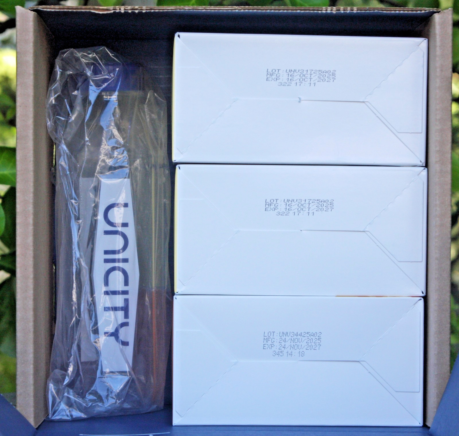 Unicity Feel Great System: (2) Unimate Lemon + (1) Orange Balance, 10/2027 Exp.