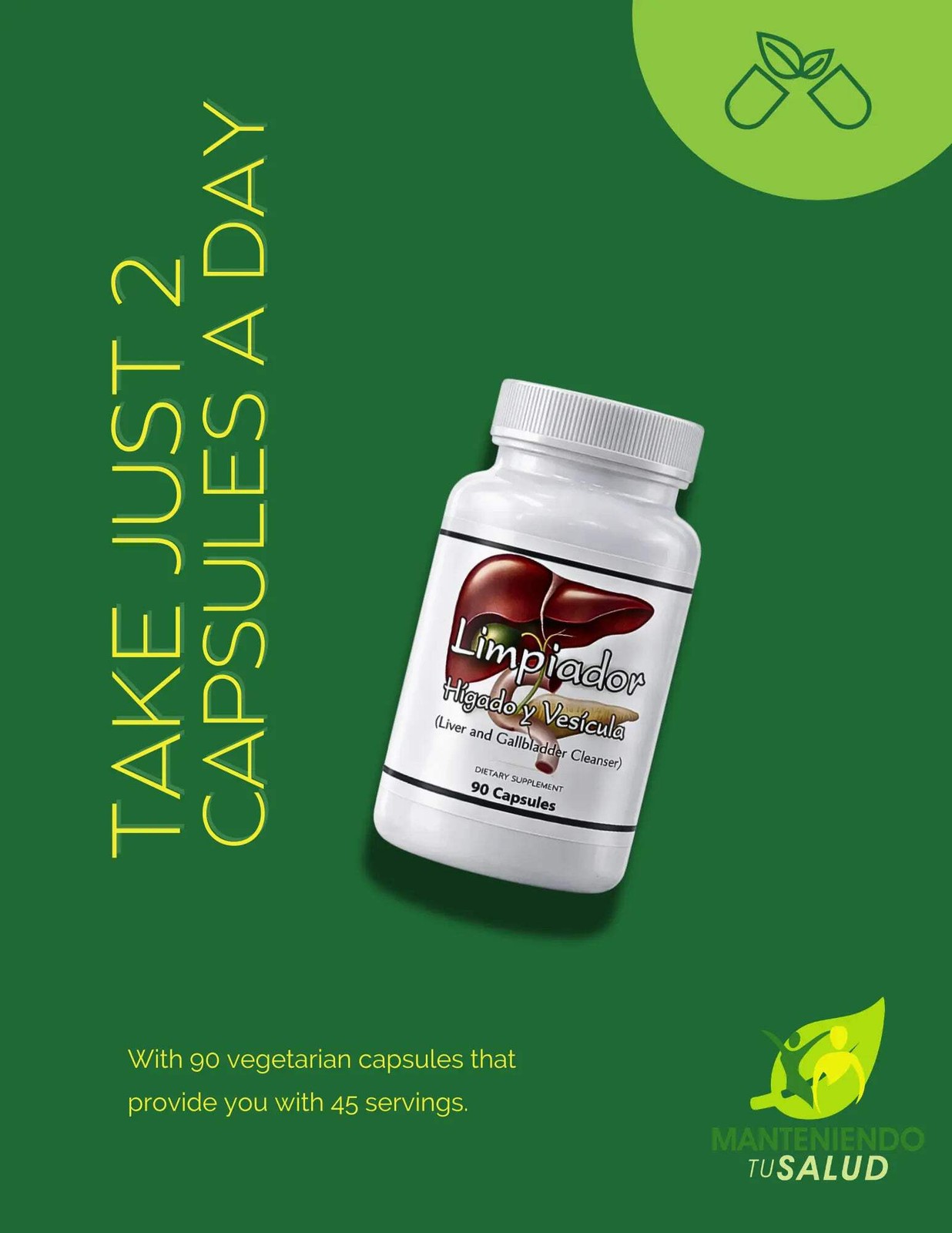 Manteniendo Tu Salud Limpiador Hígado & Vesícula, 90 Capsules