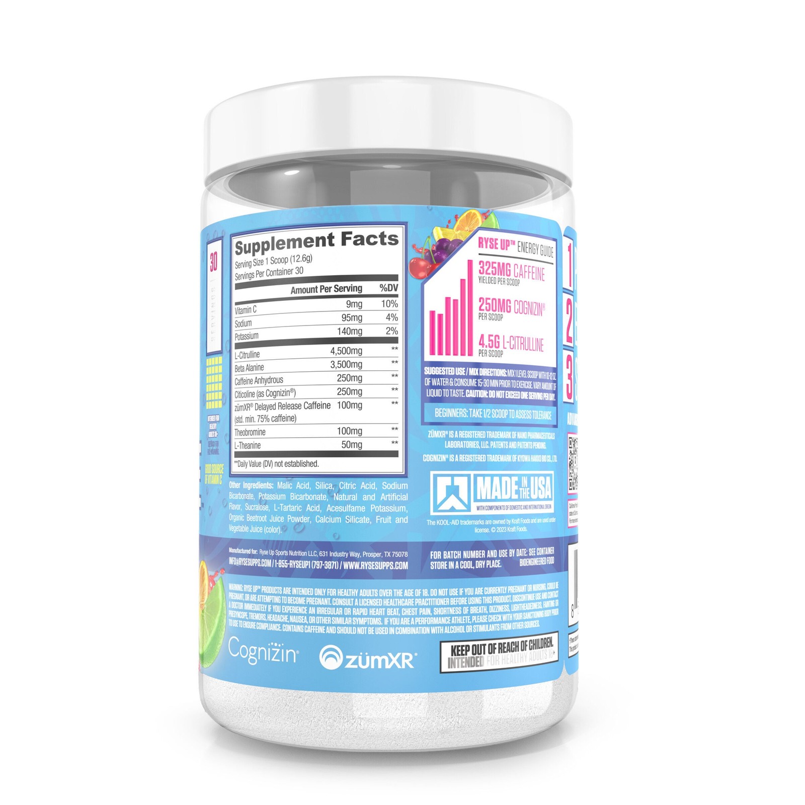 Loaded Pre – Kool-Aid™ Tropical Punch (30 Servings)