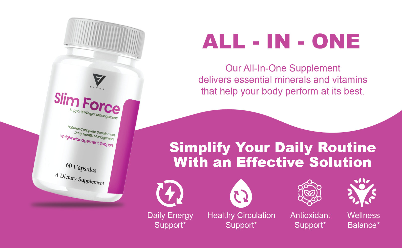 (5 Pack) Slim Force Advanced, SlimForce Weight Management Support (300 Capsules)