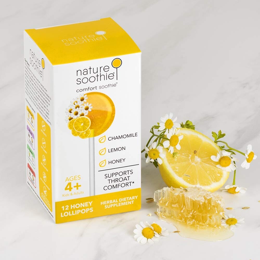Nature Soothie Comfort Soothie Honey Lemon & Chamomile 108 Lollipops