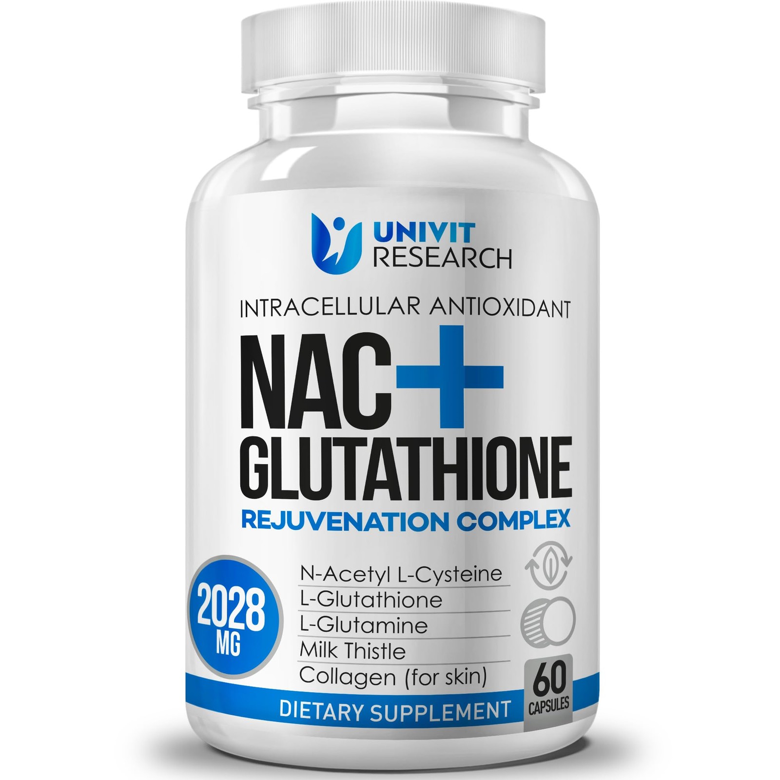 Advanced Complex-NAC Supplement (N-Acetyl 60 Count (Pack of 1), White