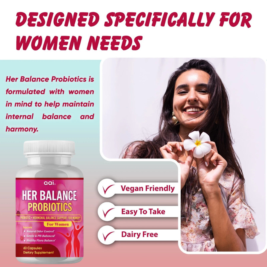 Her Secret Women Probiotics for Vaginal Health Female Digestive Health Support