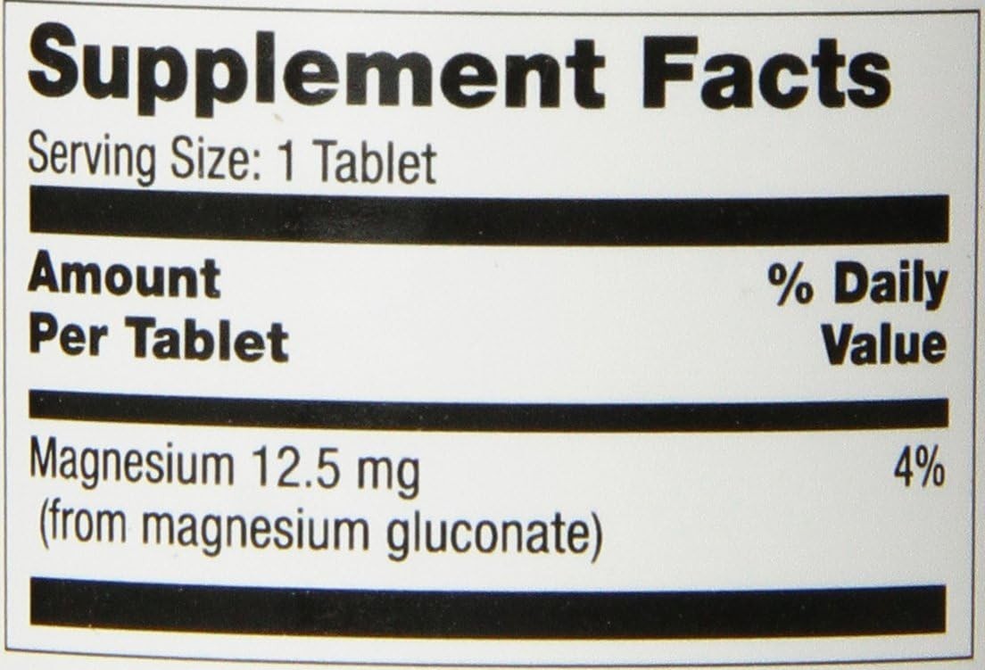 Optimum Magnesium Gluconate Tablets Gluten Free Dietary Supplement 250mg 06/2027