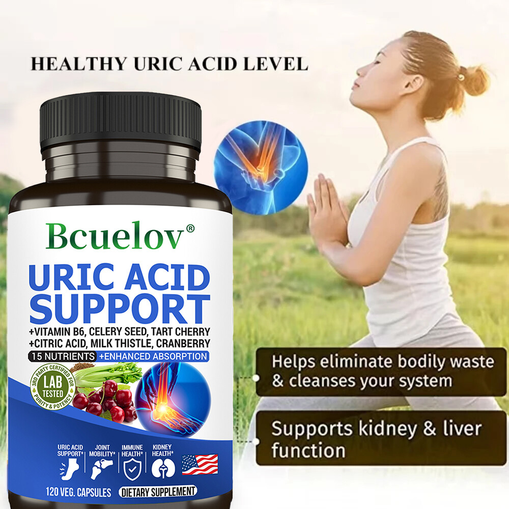 Tart Cherry Extract Capsules with Celery Seed Kidney Health Uric Acid Support