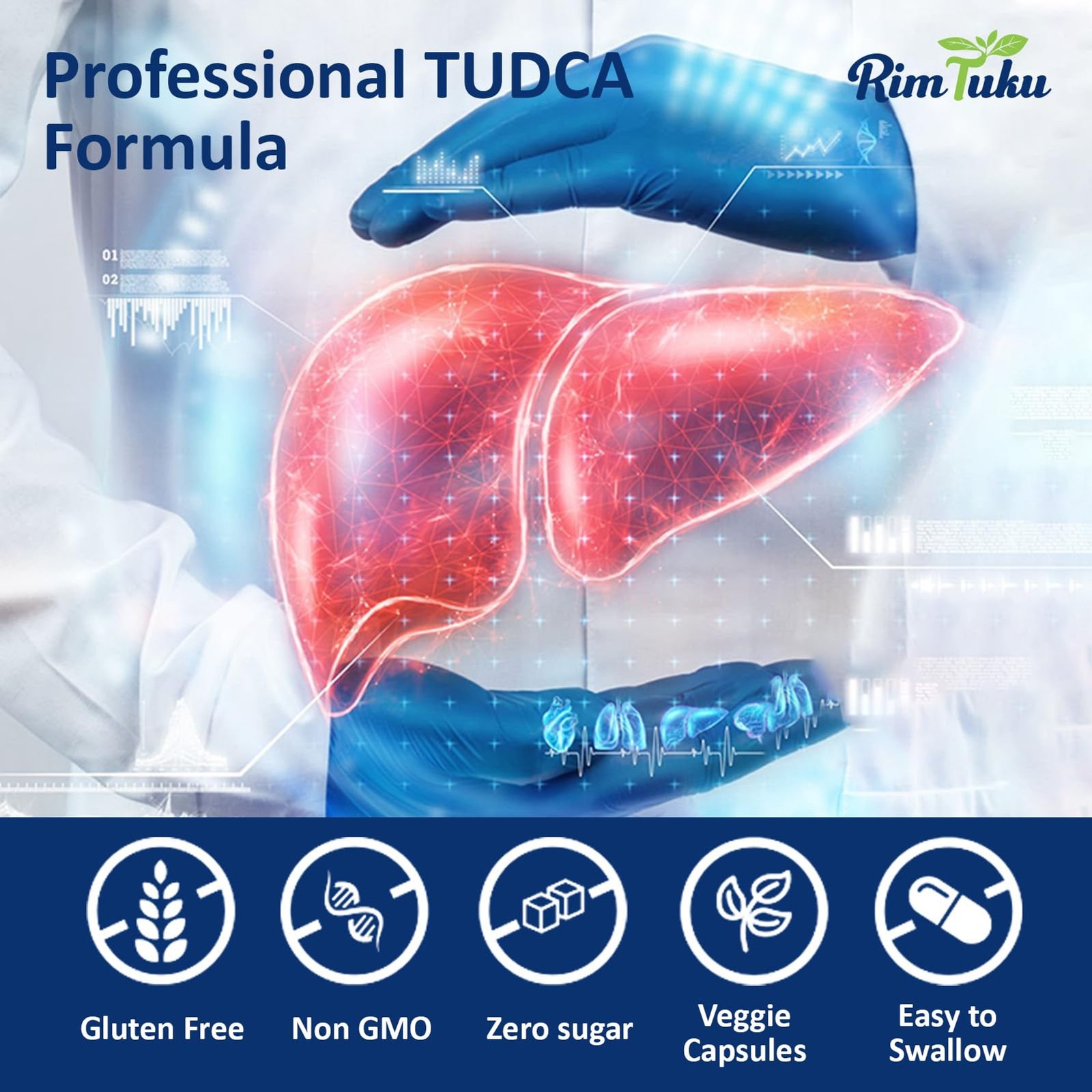 2500MG TUDCA Supplement – Bile Salts Liver Detox & Cleanse and Gallbladder Cleas