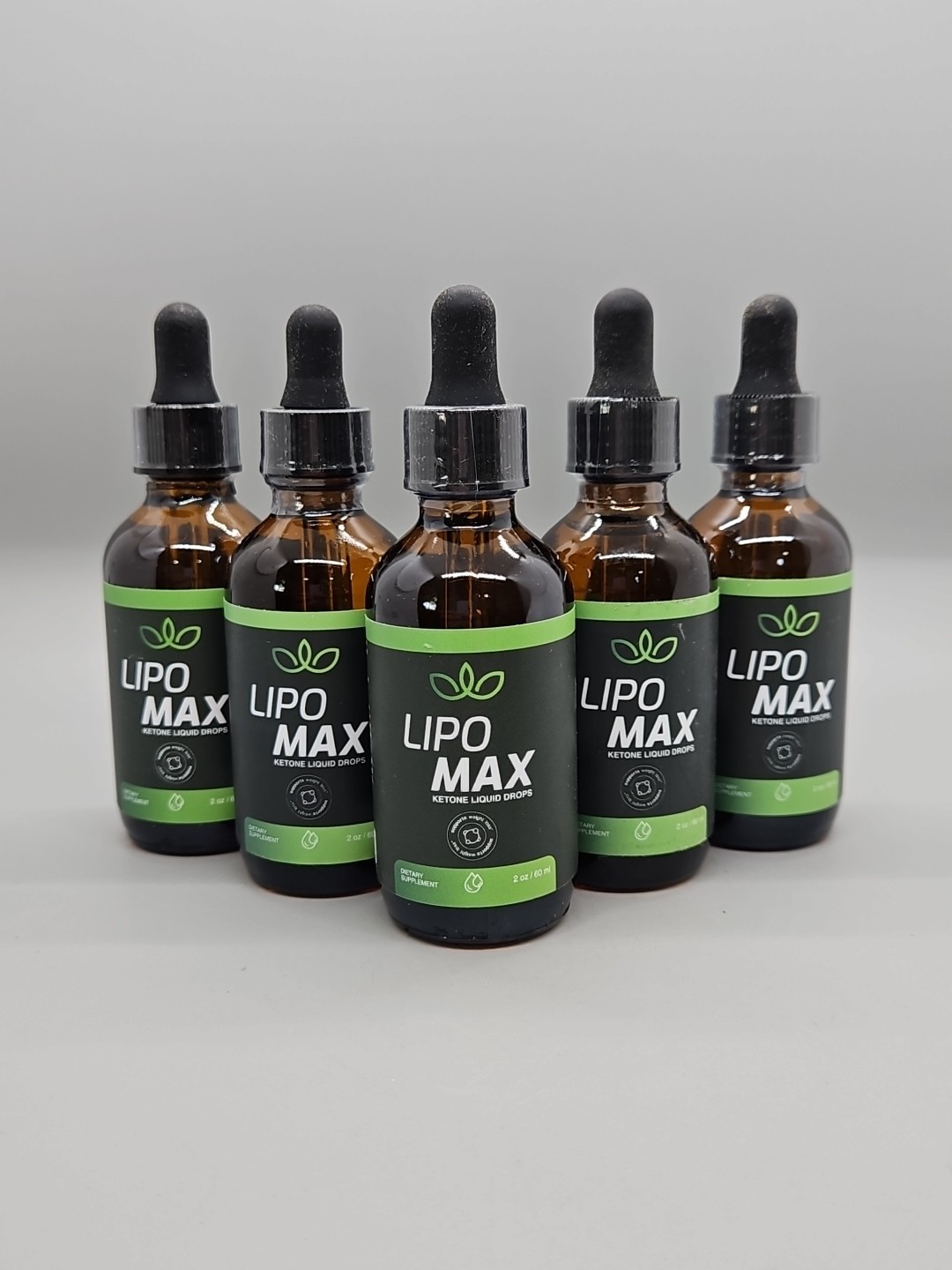 {L4} (5 Pack) Lipo Max Drops Advanced Formula Health & Fitness Supplement