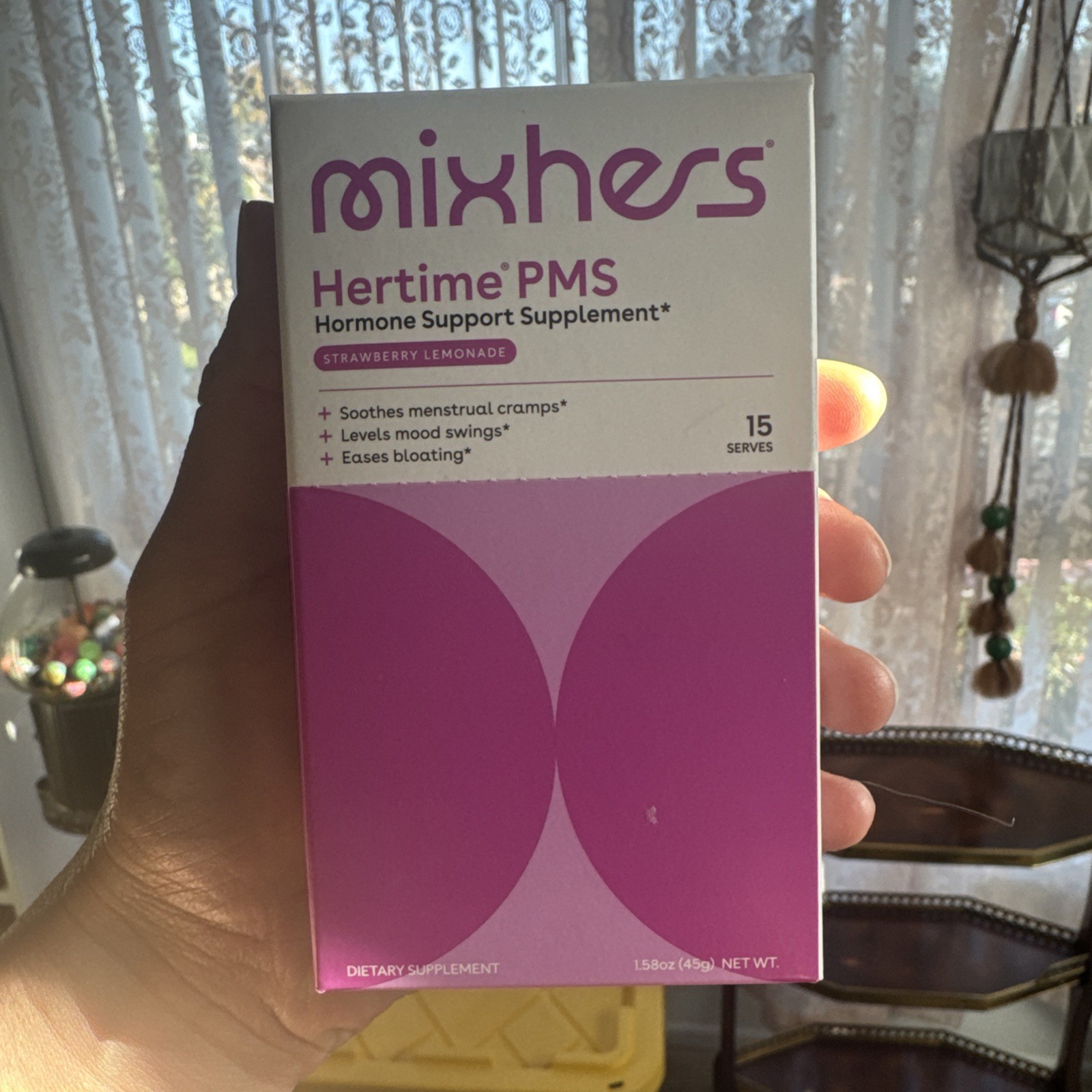 MIXHERS Hertime PMS Hormone Menstrual L Supplement Strawberry Lemonade 15 Pack