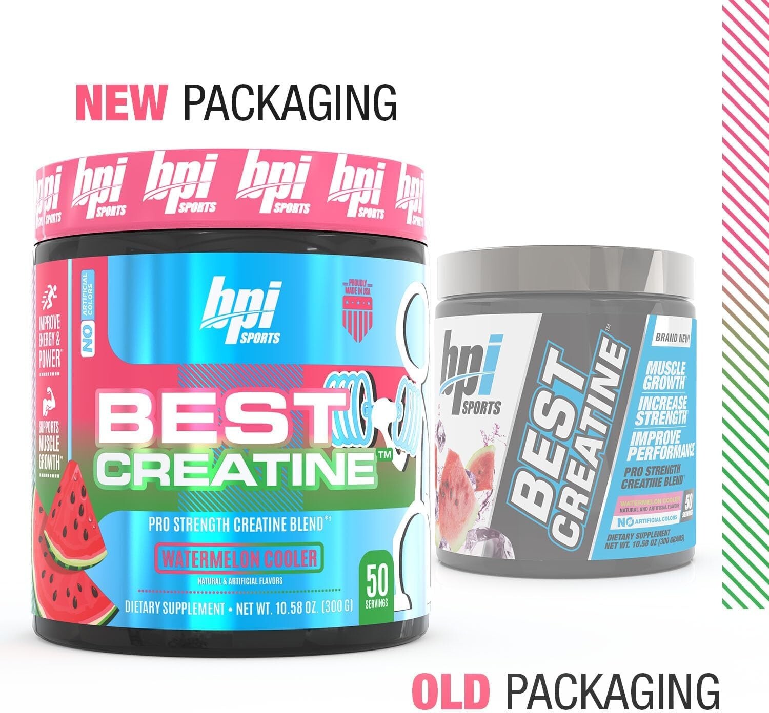BPI Sports Best Creatine -50 Servings – Watermelon- (6 Types of Creatine)