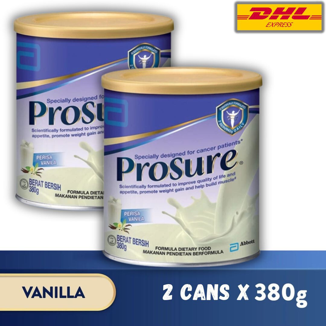 2 X Abbott Pro sure Milk (High Protein, Prebiotic & EPA) 380g FAST SHIPPING DHL