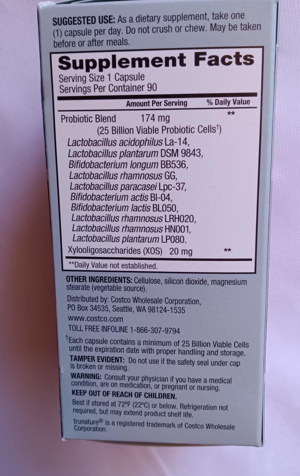 Trunature Women’s Daily Probiotic (25 Billion Cells) 90 Caps EXP 09/2027